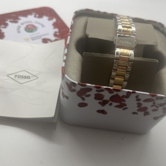 NEW Fossil Mini 3-Hand Date 2-Tone Stainless Steel Watch w/ Box - Picture 4 of 9